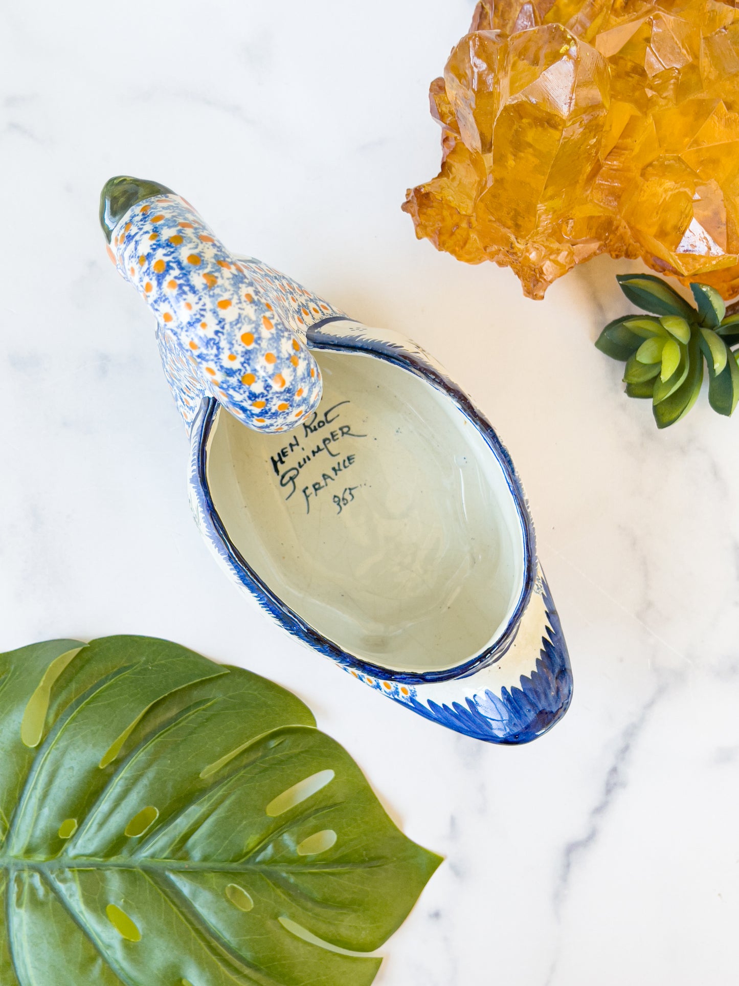 henriot quimper swan vessel #365