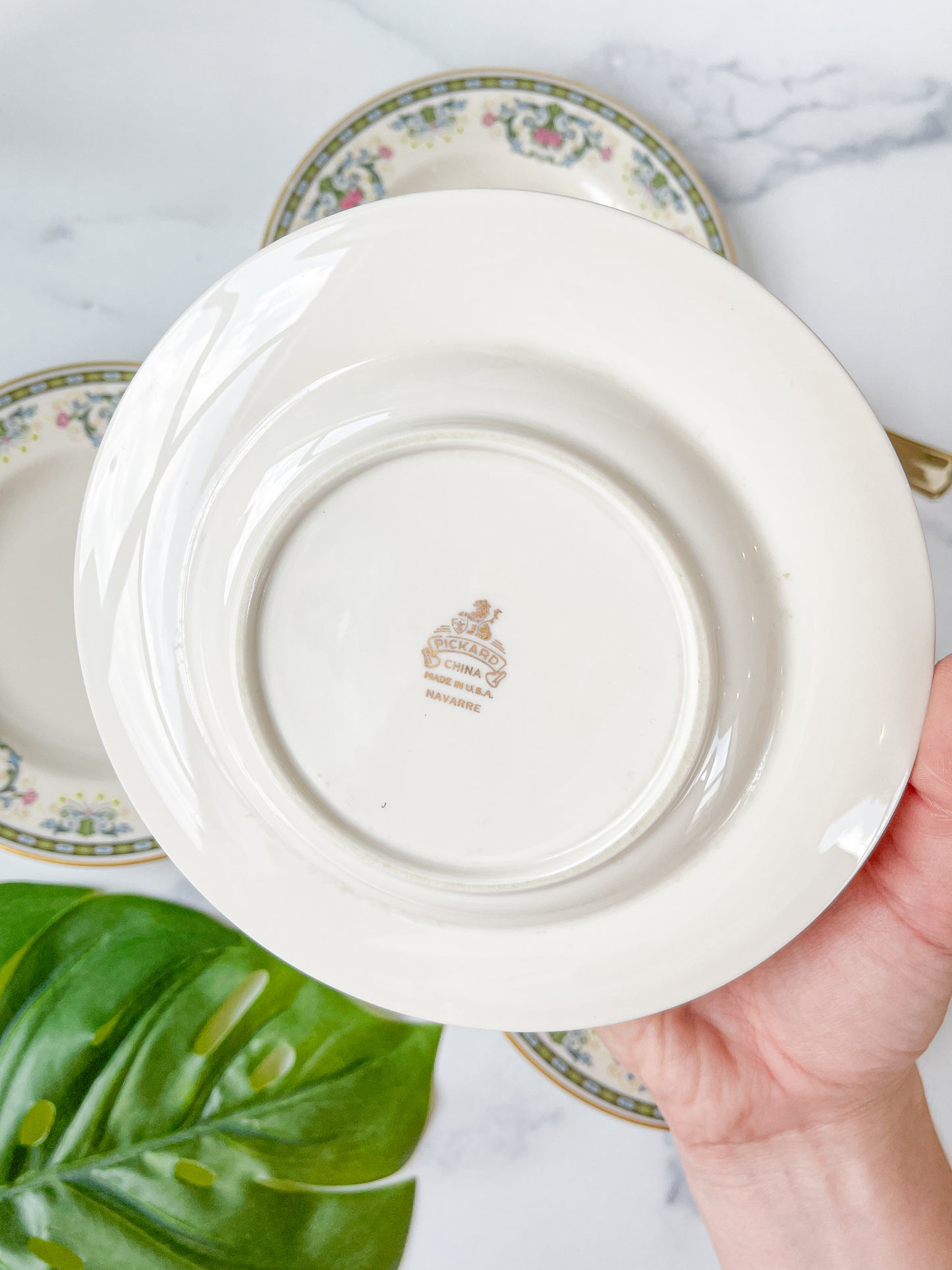 Set of 4 Pickard "Navarre" Dessert Plates