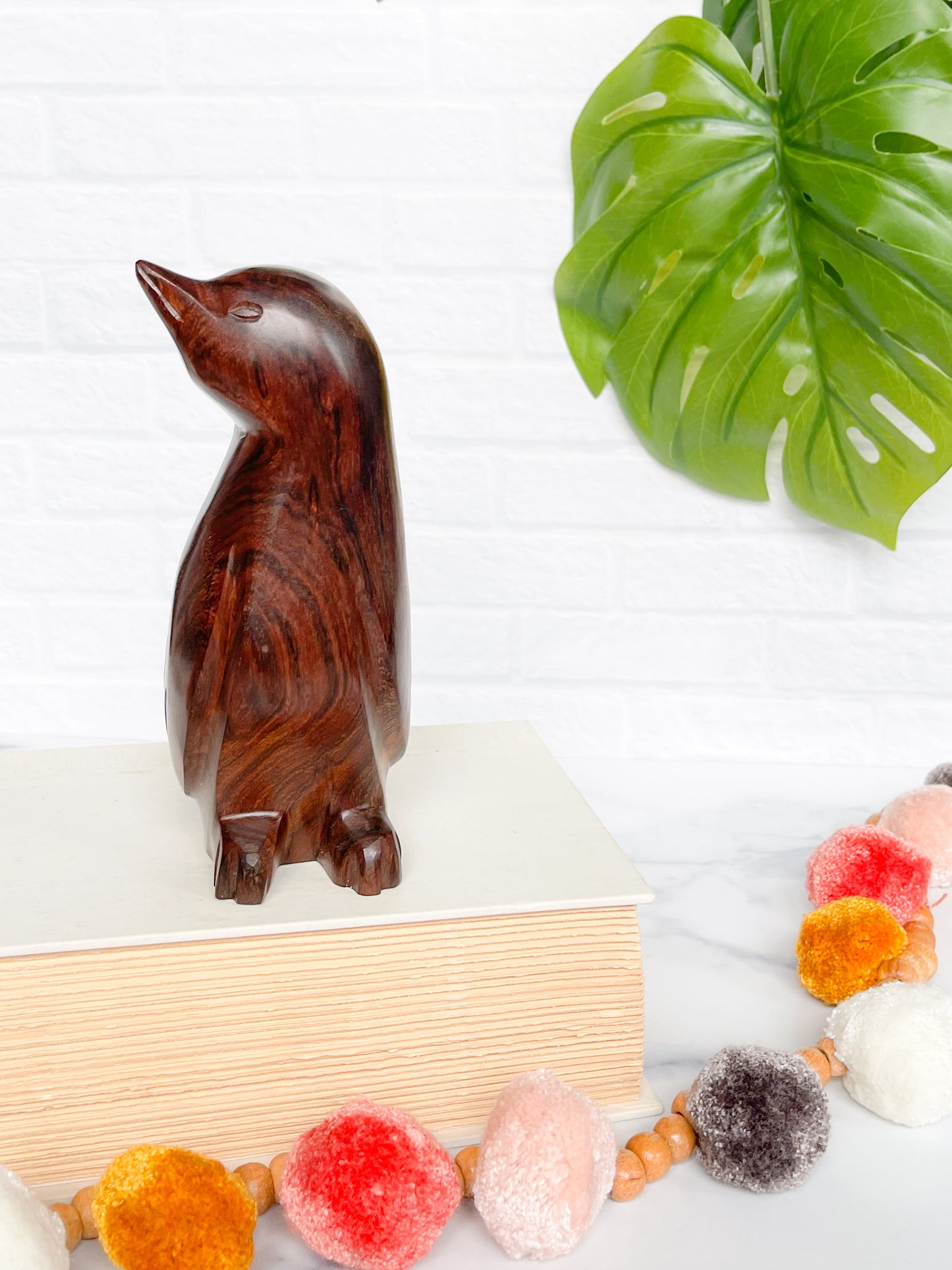 hand-carved ironwood birds