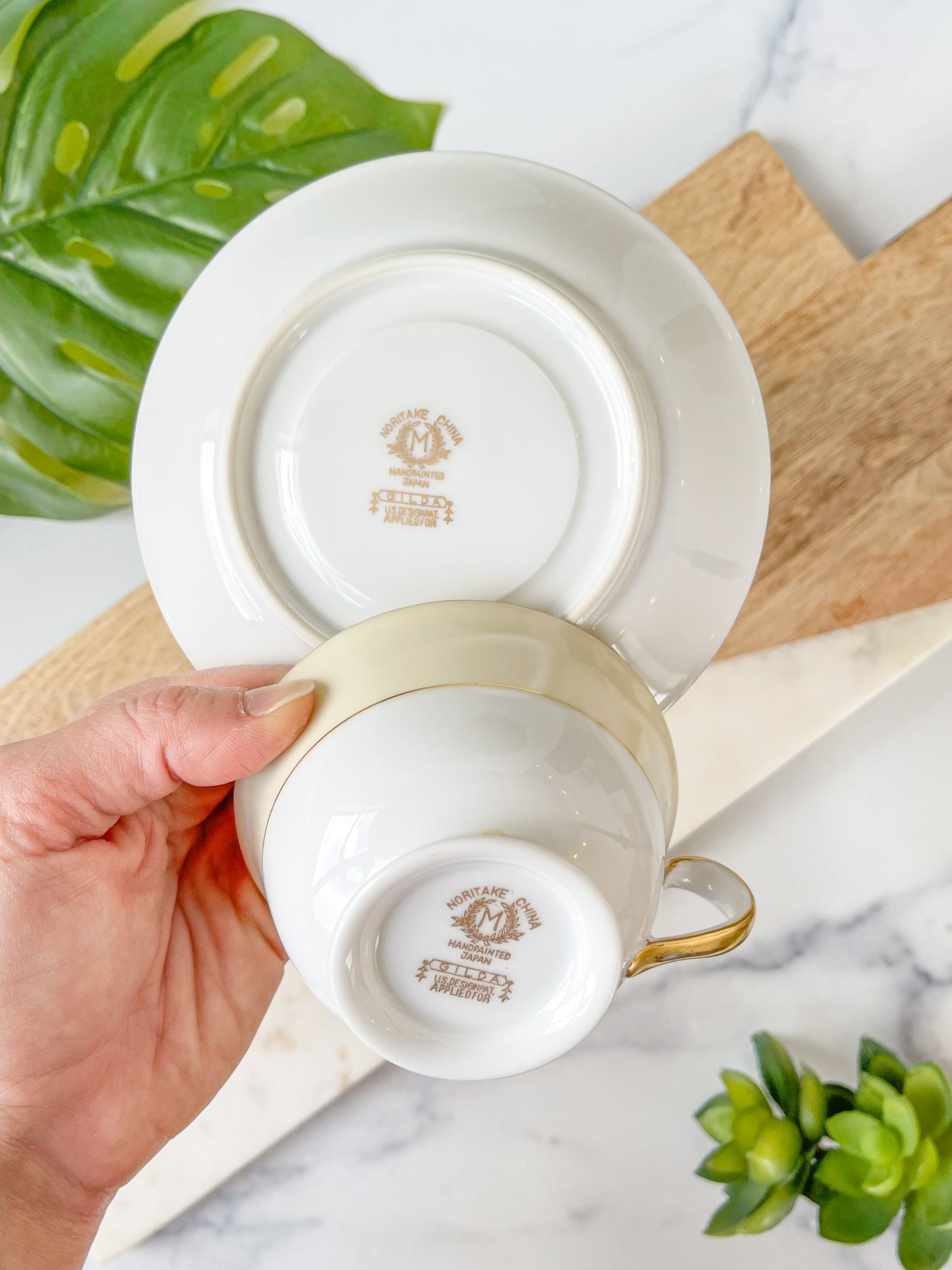 noritake "gilda" cup & saucer