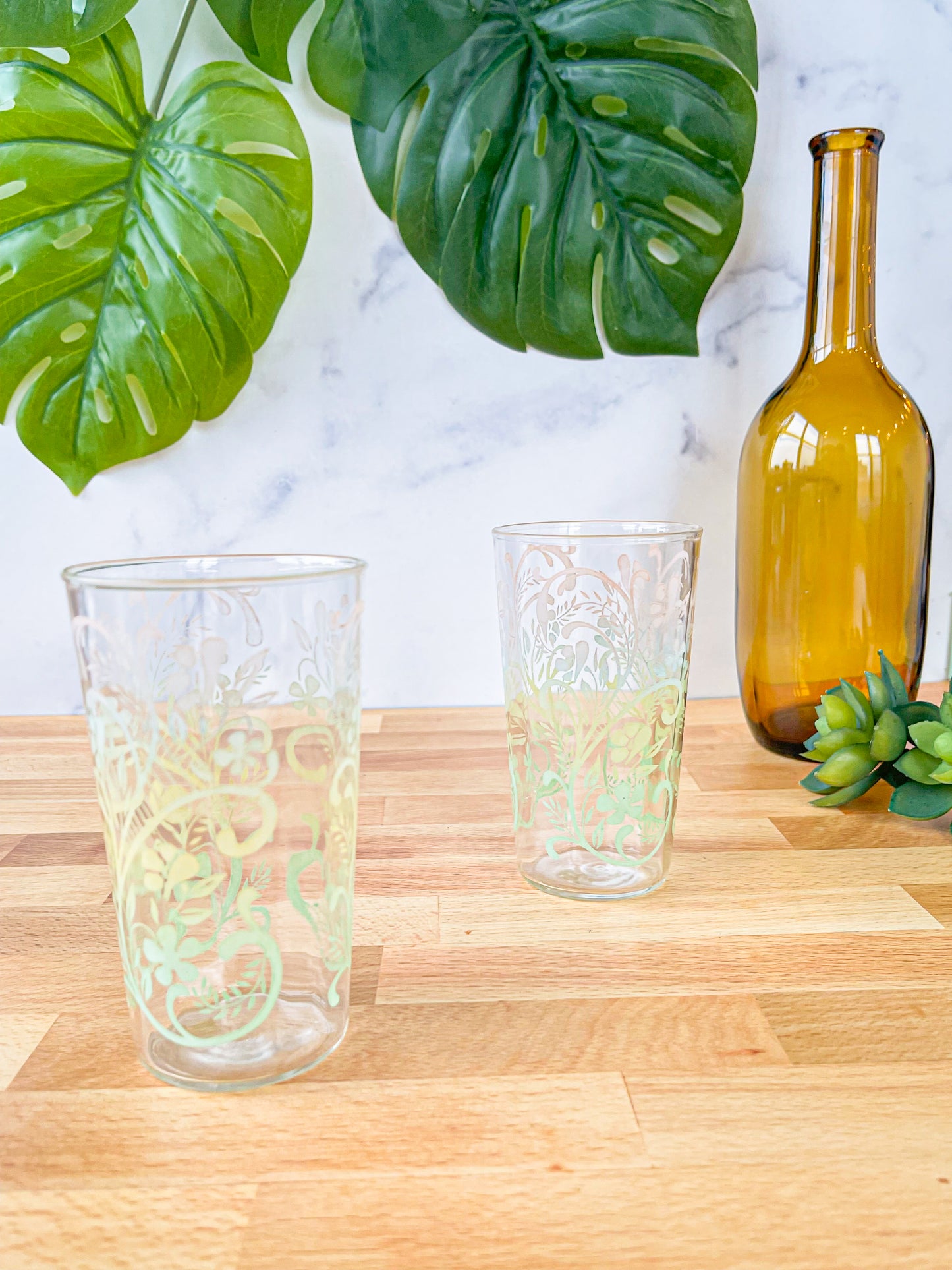 pair of pastel-printed glasses