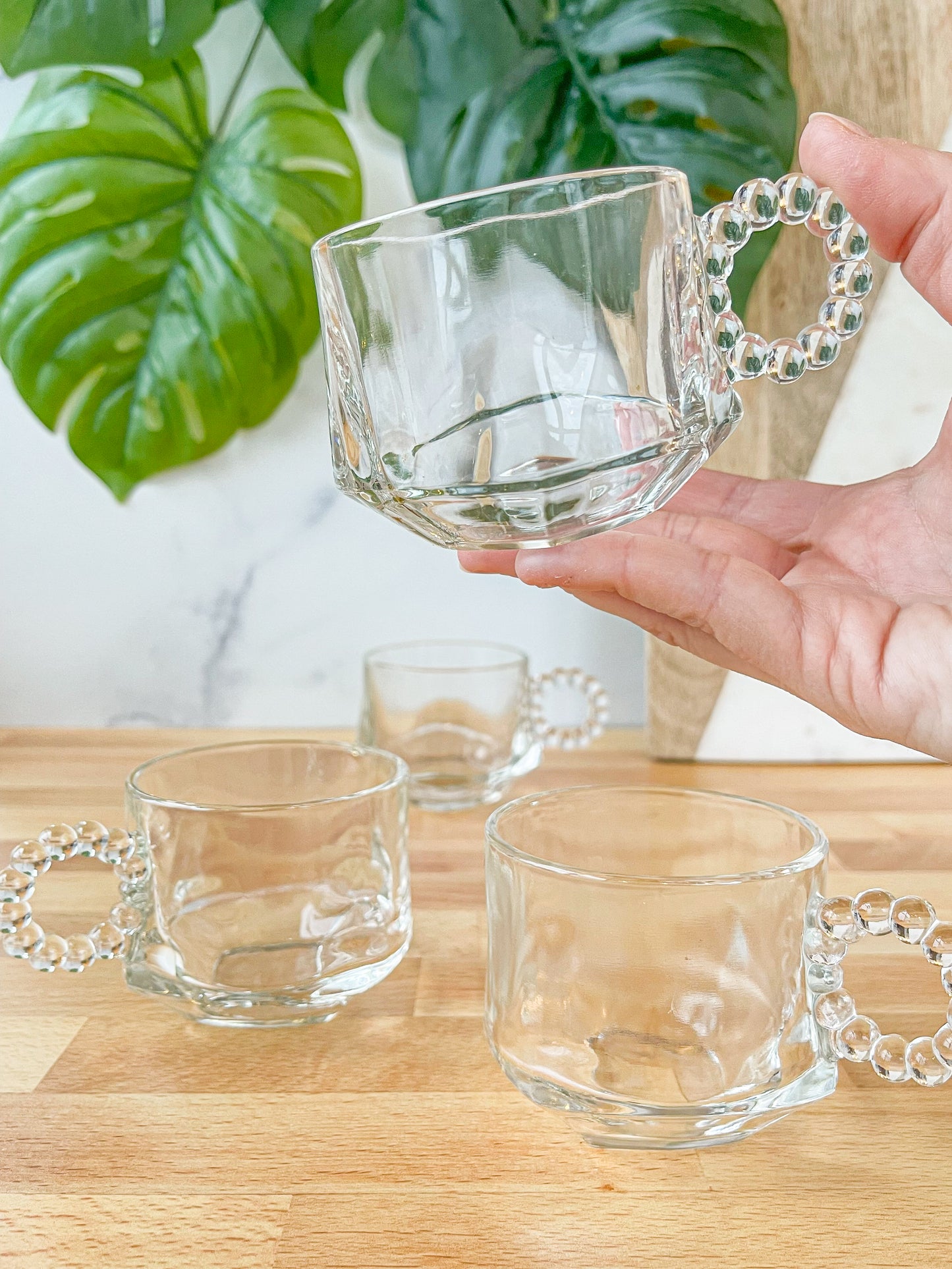 set of 4 hazel atlas cups