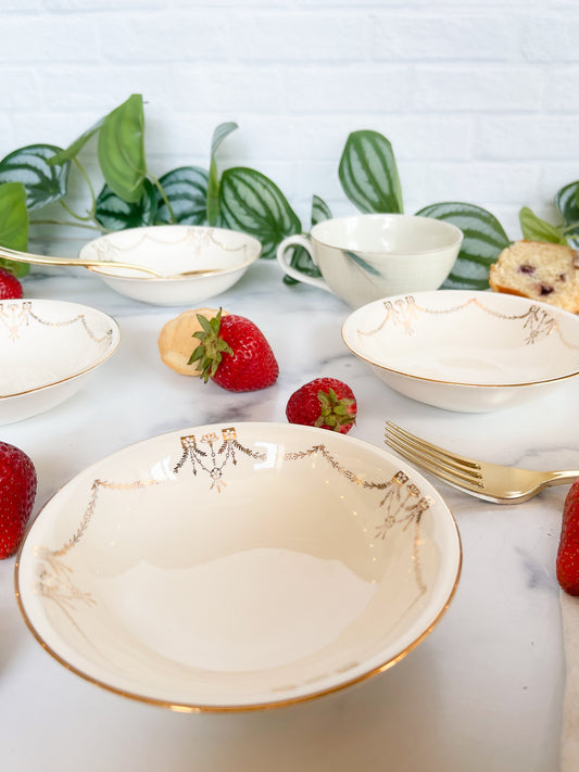 ivory & gold berry/side bowls